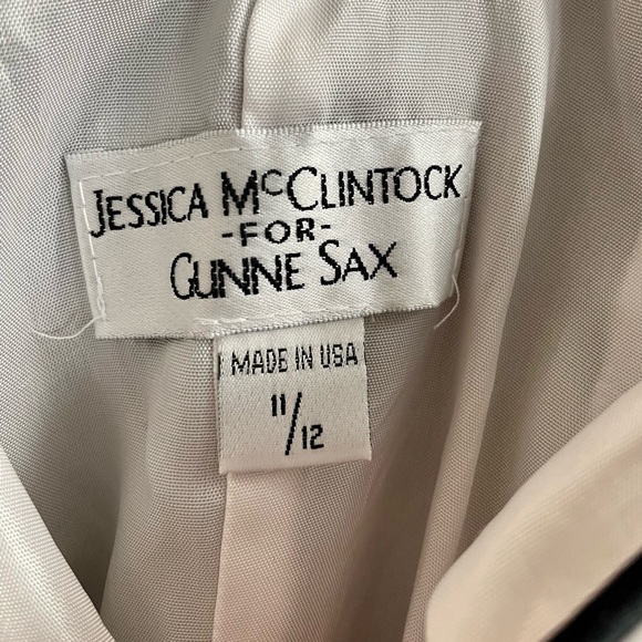 ⭐️HP⭐️ Floor Length Pink, Black, and White Jessica McClinktock Dress - Picture 9 of 11